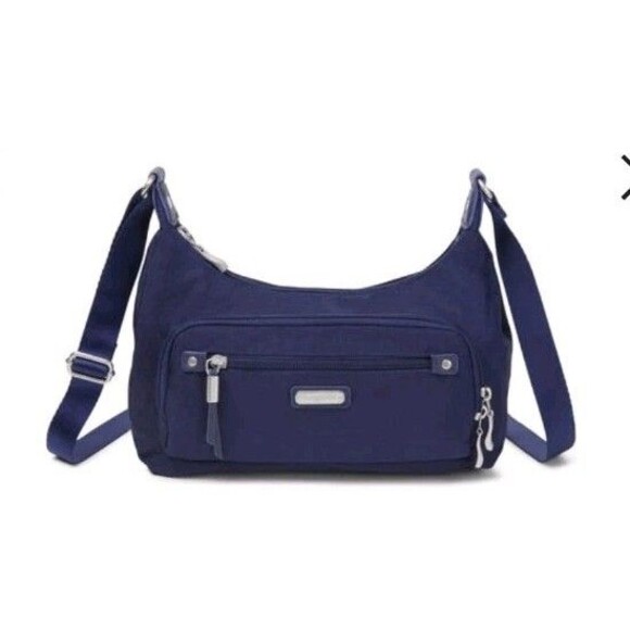 BAGGALLINI Everyday AntiTheft RFID protection nylon crossbody Dark Blue - Picture 1 of 13